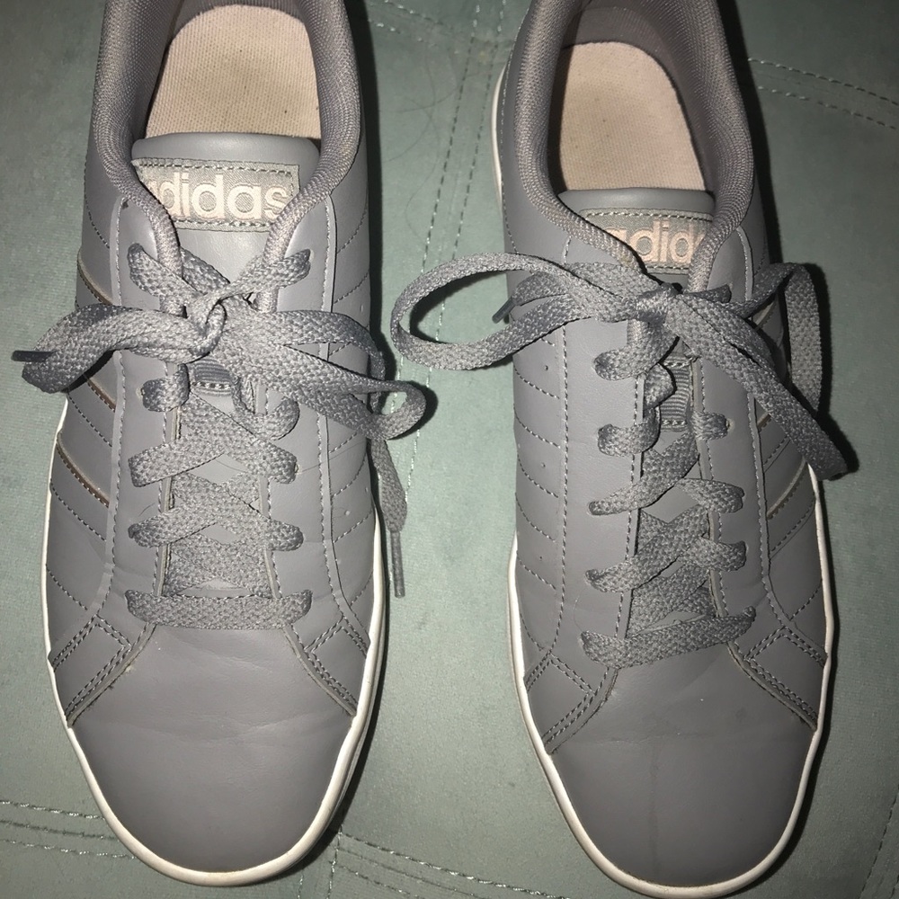 Size 8 Gray Adidas Sneakers